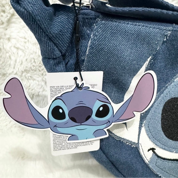 *NWT* Disney Stitch Blue Denim Crossbody Bag - Picture 7 of 7